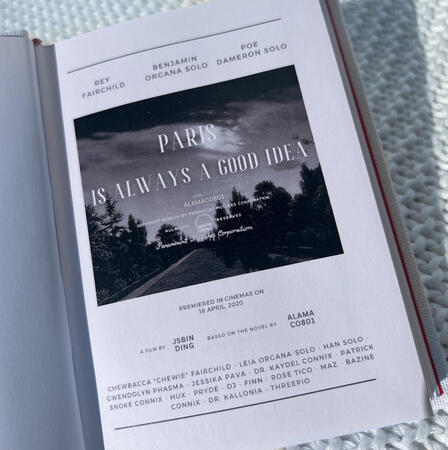 paris is always a good idea typeset